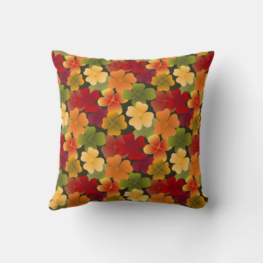 紅葉4枚 クッション (裏面)