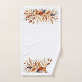 紅葉、かぼちゃと鳥 バスタオルセット (ハンドタオル)