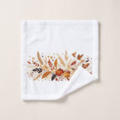 紅葉、かぼちゃと鳥 バスタオルセット (ウォッシュタオル)