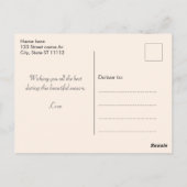 紅葉&かわいい小妖精や小人感謝祭はがき ポストカード (裏面)