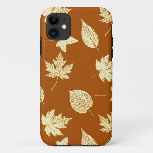 紅葉 – さび茶色とクリーム Case-Mate iPhoneケース (裏面)
