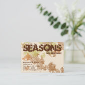 "紅葉"のぽっちゃりした名刺 名刺 (スタンド正面)