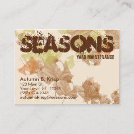 "紅葉"のぽっちゃりした名刺 名刺