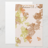 "紅葉"の文房具 便箋 (正面/裏面)