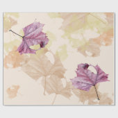 "紅葉"の秋の包装紙 ラッピングペーパー (フラット)