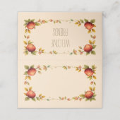 紅葉&りんごフレンドリディナーテーブル プレイスカード (外部開封)