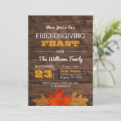 紅葉&ウッド素朴感謝祭 招待状 (スタンド正面)