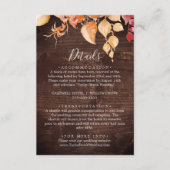 紅葉 |ウッド素朴詳細エンクロージャカード エンクロージャーカード (正面)