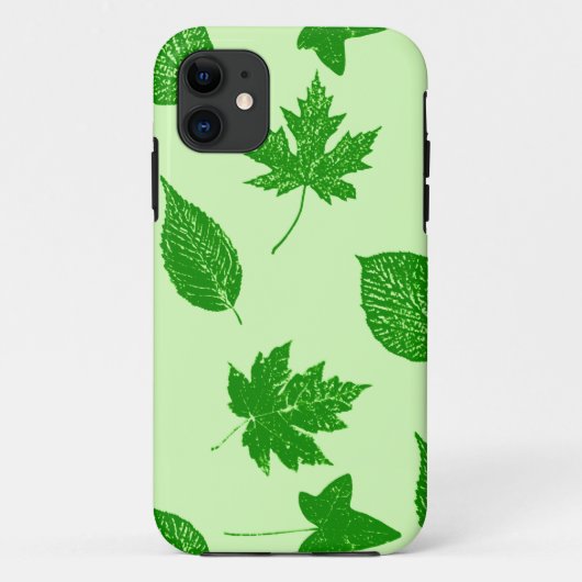 紅葉 – エメラルドとライムグリーン Case-Mate iPhoneケース (裏面)