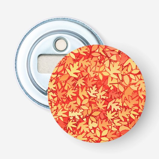 紅葉、オレンジ、金ゴールド 栓抜き (正面)