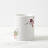 紅葉&カボチャお素朴願い水彩 コーヒーマグカップ (中央)