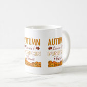 紅葉&カボチャお願い コーヒーマグカップ (正面右)