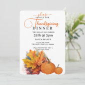 紅葉&カボチャ感謝祭 招待状 (スタンド正面)