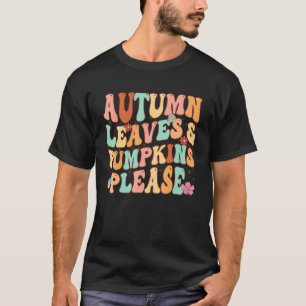 紅葉&カボチャPLEASE秋シーズングラフ Tシャツ