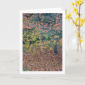 紅葉 カード (黄色い花)