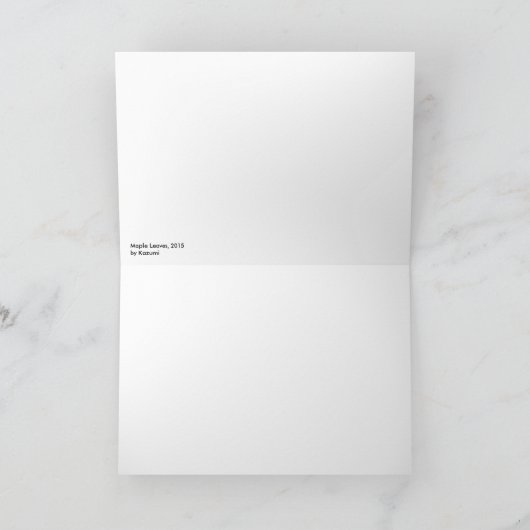 紅葉 カード (内部)