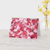 紅葉 カード (黄色い花)