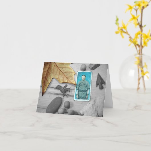 紅葉 カード (黄色い花)