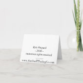 紅葉 カード (裏面)