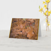 紅葉 カード (黄色い花)