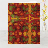 紅葉 カード (黄色い花)