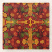 紅葉 ガラスコースター (正面)