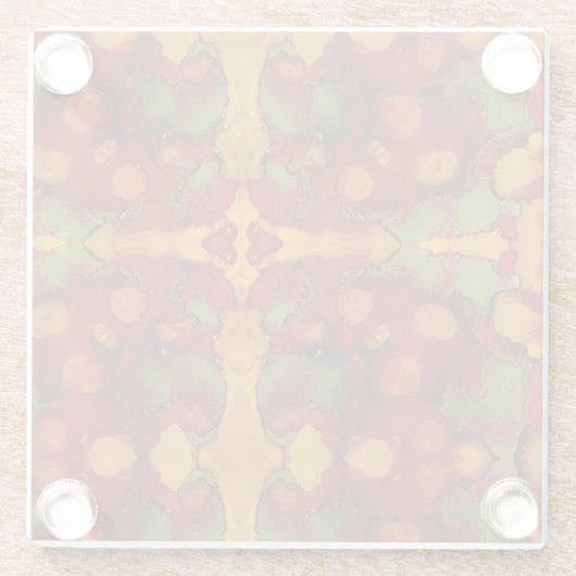 紅葉 ガラスコースター (裏面)