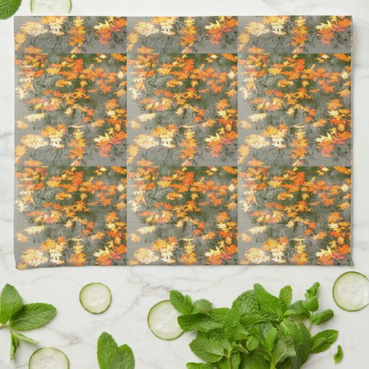 紅葉 キッチンタオル (折り畳み)