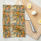 紅葉 キッチンタオル (四つ折り)