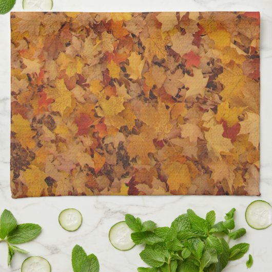 紅葉 キッチンタオル (折り畳み)