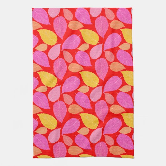 紅葉。 キッチンタオル (縦)