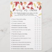 紅葉 – ゲームの上または下ブライダルシャワー (正面)