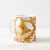 紅葉:ゴールデンヴィンテージリピート コーヒーマグカップ (正面左)