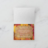 紅葉·ゴールド·フォ結婚イルズ·サンキュー サンキューカード (内部)