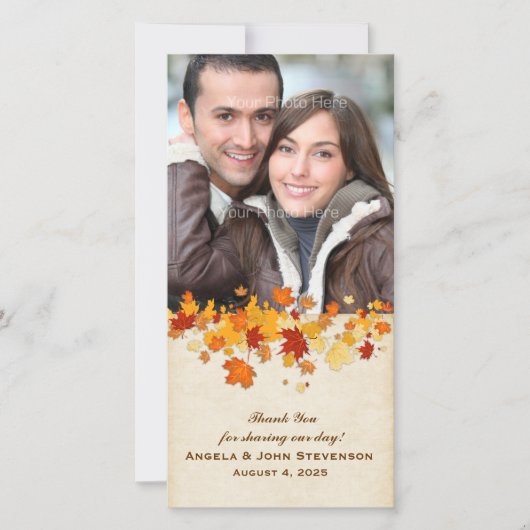 紅葉 サンキューカード (正面)