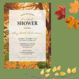 紅葉&サンシャインブライダルシャワー 招待状