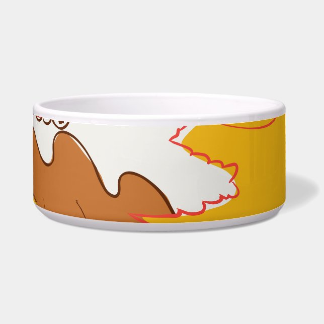 紅葉、シシンプルームレスパターン ボウル (正面)