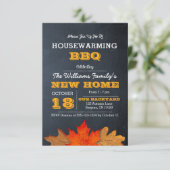 紅葉&シャルボード引っ越し祝いパーティー招待状 招待状 (スタンド正面)