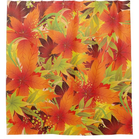 紅葉 シャワーカーテン (正面)