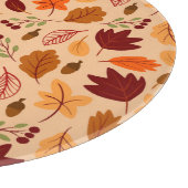 紅葉、シンプル子供のシームレスなパターン。 カッティングボード (角)