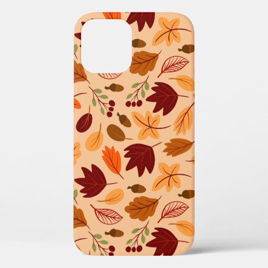紅葉、シンプル子供のシームレスなパターン。 Case-Mate iPhoneケース (裏面)