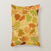 紅葉：シームレスなファブリックプリント アクセントクッション (正面(垂直))