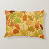 紅葉：シームレスなファブリックプリント アクセントクッション (裏面)