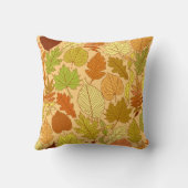 紅葉：シームレスなファブリックプリント クッション (裏面)