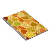 紅葉:シームレスなファブリックプリント ノートブック (右側)