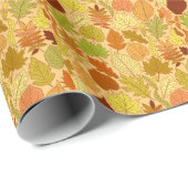 紅葉：シームレスなファブリックプリント ラッピングペーパー (ロールコーナー)