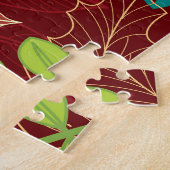 紅葉：シームレスな自然パターン ジグソーパズル (側面)