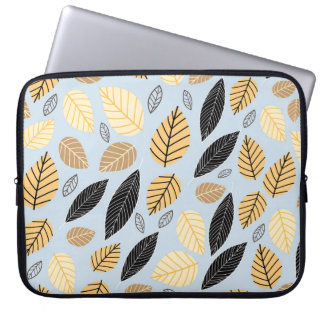 紅葉：シームレスな青の背景 ラップトップスリーブ