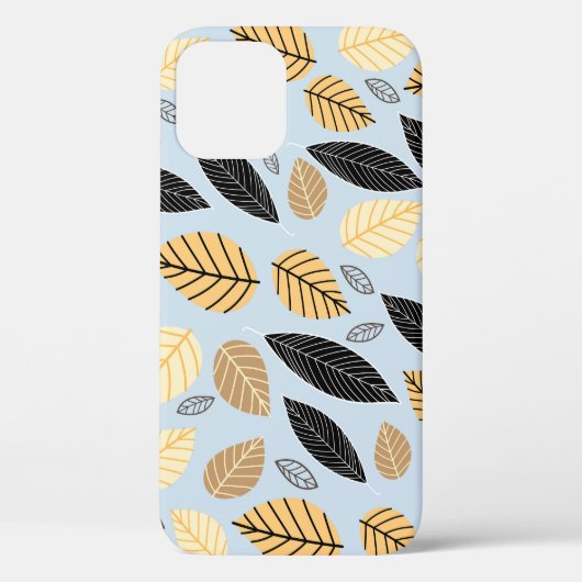 紅葉:シームレスな青の背景 Case-Mate iPhoneケース (裏面)