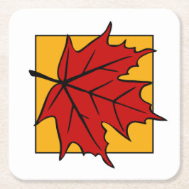 紅葉 スクエアペーパーコースター